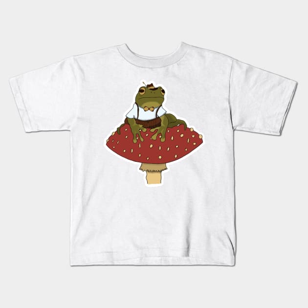 Dapper Frog Kids T-Shirt by Lucca's Factory